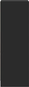 vidaXL - Dressoir - met - LED - 38x34x100 - cm - bewerkt - hout - zwart