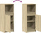 vidaXL - Dressoir - met - LED - 38x34x100 - cm - bewerkt - hout - sonoma - eikenkleurig