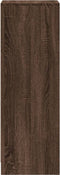 vidaXL - Dressoir - met - LED - 38x34x100 - cm - bewerkt - hout - bruin - eikenkleur