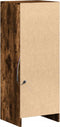 vidaXL - Dressoir - met - LED - 38x34x100 - cm - bewerkt - hout - gerookt - eikenkleurig