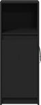 vidaXL - Dressoir - met - LED - 38x34x100 - cm - bewerkt - hout - zwart