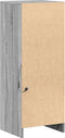 vidaXL - Dressoir - met - LED - 38x34x100 - cm - bewerkt - hout - grijs - sonoma - eiken