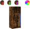 vidaXL - Dressoir - met - LED - 42,5x34x100 - cm - bewerkt - hout - gerookt - eikenkleur