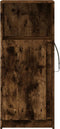 vidaXL - Dressoir - met - LED - 42,5x34x100 - cm - bewerkt - hout - gerookt - eikenkleur