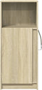 vidaXL - Dressoir - met - LED - 42,5x34x100 - cm - bewerkt - hout - sonoma - eikenkleur