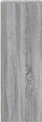 vidaXL - Dressoir - met - LED - 42,5x34x100 - cm - bewerkt - hout - grijs - sonoma - eiken