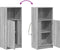 vidaXL - Dressoir - met - LED - 42,5x34x100 - cm - bewerkt - hout - grijs - sonoma - eiken