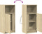 vidaXL - Dressoir - met - LED - 42,5x34x100 - cm - bewerkt - hout - sonoma - eikenkleur