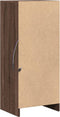 vidaXL - Dressoir - met - LED - 42,5x34x100 - cm - bewerkt - hout - bruin - eikenkleur