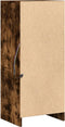 vidaXL - Dressoir - met - LED - 42,5x34x100 - cm - bewerkt - hout - gerookt - eikenkleur