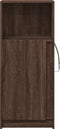 vidaXL - Dressoir - met - LED - 42,5x34x100 - cm - bewerkt - hout - bruin - eikenkleur