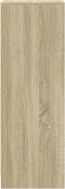 vidaXL - Dressoir - met - LED - 42,5x34x100 - cm - bewerkt - hout - sonoma - eikenkleur
