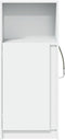 vidaXL - Dressoir - met - LED - 42,5x34x100 - cm - bewerkt - hout - wit
