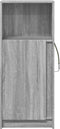 vidaXL - Dressoir - met - LED - 42,5x34x100 - cm - bewerkt - hout - grijs - sonoma - eiken