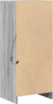 vidaXL - Dressoir - met - LED - 42,5x34x100 - cm - bewerkt - hout - grijs - sonoma - eiken
