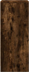 vidaXL - Dressoir - met - LED - 42,5x34x85 - cm - bewerkt - hout - gerookt - eikenkleur
