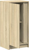 vidaXL - Dressoir - met - LED - 42,5x34x85 - cm - bewerkt - hout - sonoma - eikenkleurig