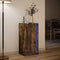 vidaXL - Dressoir - met - LED - 42,5x34x85 - cm - bewerkt - hout - gerookt - eikenkleur