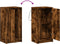 vidaXL - Dressoir - met - LED - 42,5x34x85 - cm - bewerkt - hout - gerookt - eikenkleur