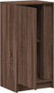 vidaXL - Dressoir - met - LED - 42,5x34x85 - cm - bewerkt - hout - bruin - eikenkleur
