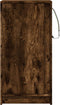 vidaXL - Dressoir - met - LED - 42,5x34x85 - cm - bewerkt - hout - gerookt - eikenkleur