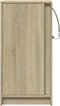 vidaXL - Dressoir - met - LED - 42,5x34x85 - cm - bewerkt - hout - sonoma - eikenkleurig