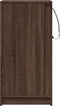 vidaXL - Dressoir - met - LED - 42,5x34x85 - cm - bewerkt - hout - bruin - eikenkleur