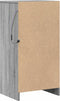 vidaXL - Dressoir - met - LED - 42,5x34x85 - cm - bewerkt - hout - grijs - sonoma - eiken