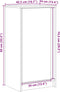 vidaXL - Dressoir - met - LED - 42,5x34x85 - cm - bewerkt - hout - wit