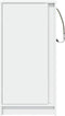 vidaXL - Dressoir - met - LED - 42,5x34x85 - cm - bewerkt - hout - wit