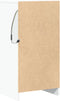 vidaXL - Dressoir - met - LED - 42,5x34x85 - cm - bewerkt - hout - wit