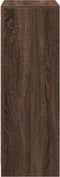 vidaXL - Dressoir - met - LED - 72x34x100 - cm - bewerkt - hout - bruin - eikenkleur