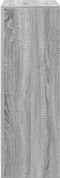 vidaXL - Dressoir - met - LED - 72x34x100 - cm - bewerkt - hout - grijs - sonoma - eiken