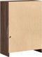 vidaXL - Dressoir - met - LED - 72x34x100 - cm - bewerkt - hout - bruin - eikenkleur