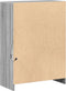 vidaXL - Dressoir - met - LED - 72x34x100 - cm - bewerkt - hout - grijs - sonoma - eiken