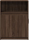 vidaXL - Dressoir - met - LED - 72x34x100 - cm - bewerkt - hout - bruin - eikenkleur