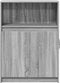 vidaXL - Dressoir - met - LED - 72x34x100 - cm - bewerkt - hout - grijs - sonoma - eiken