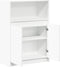 vidaXL - Dressoir - met - LED - 72x34x100 - cm - bewerkt - hout - wit