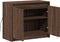 vidaXL - Dressoir - met - LED - 72x34x61 - cm - bewerkt - hout - bruin - eikenkleur