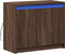 vidaXL - Dressoir - met - LED - 72x34x61 - cm - bewerkt - hout - bruin - eikenkleur