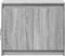 vidaXL - Dressoir - met - LED - 72x34x61 - cm - bewerkt - hout - grijs - sonoma - eiken
