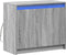 vidaXL - Dressoir - met - LED - 72x34x61 - cm - bewerkt - hout - grijs - sonoma - eiken