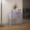 vidaXL - Dressoir - met - LED - 72x34x61 - cm - bewerkt - hout - betongrijs