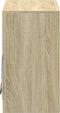 vidaXL - Dressoir - met - LED - 72x34x61 - cm - bewerkt - hout - sonoma - eikenkleurig