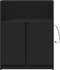 vidaXL - Dressoir - met - LED - 77x34x100 - cm - bewerkt - hout - zwart
