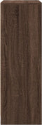 vidaXL - Dressoir - met - LED - 77x34x100 - cm - bewerkt - hout - bruin - eikenkleur