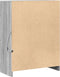 vidaXL - Dressoir - met - LED - 77x34x100 - cm - bewerkt - hout - grijs - sonoma - eiken