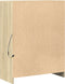 vidaXL - Dressoir - met - LED - 77x34x100 - cm - bewerkt - hout - sonoma - eikenkleurig