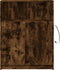 vidaXL - Dressoir - met - LED - 77x34x100 - cm - bewerkt - hout - gerookt - eikenkleurig
