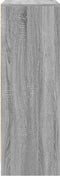 vidaXL - Dressoir - met - LED - 77x34x100 - cm - bewerkt - hout - grijs - sonoma - eiken